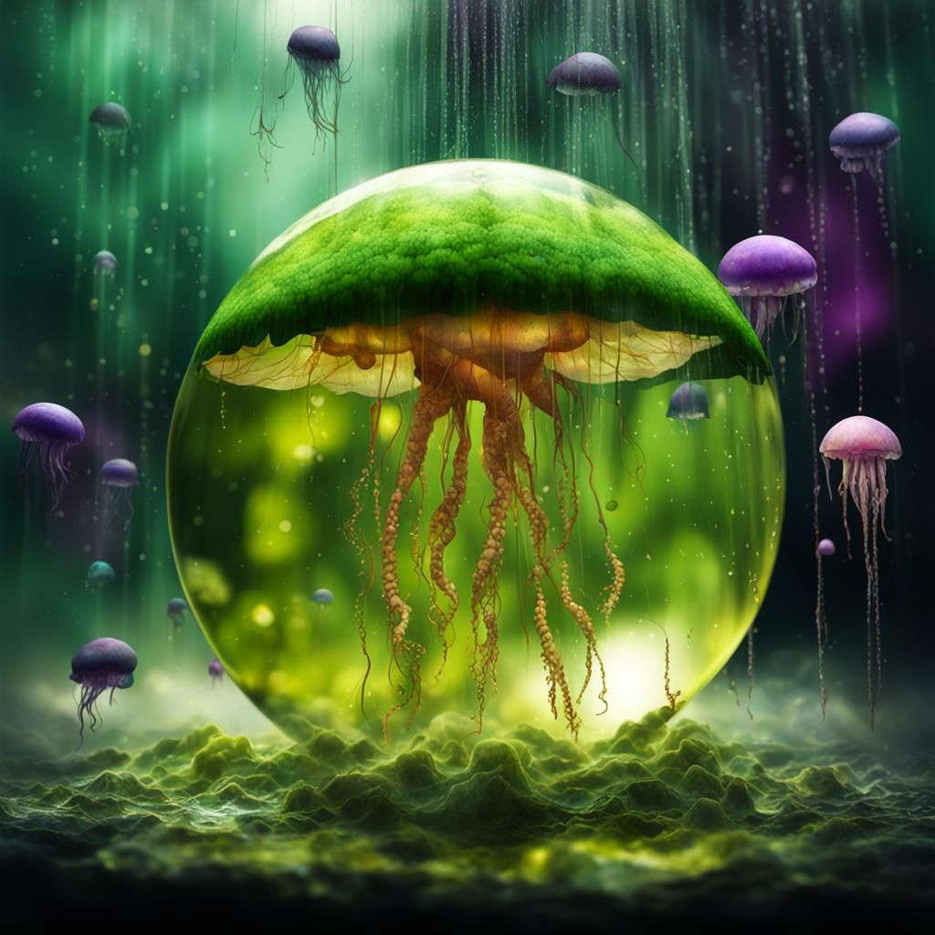 Abstract Oil, Smoke, and Mirror Reflection