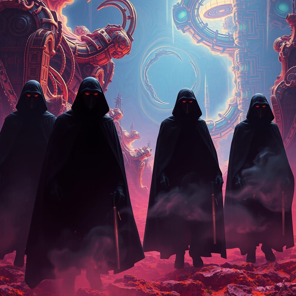 Men in Black in a Psychedelic Dreamworld