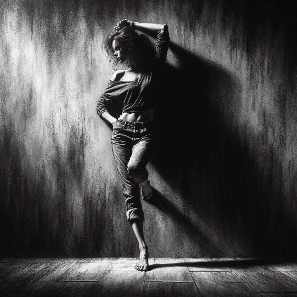 Classic Charcoal Drawing