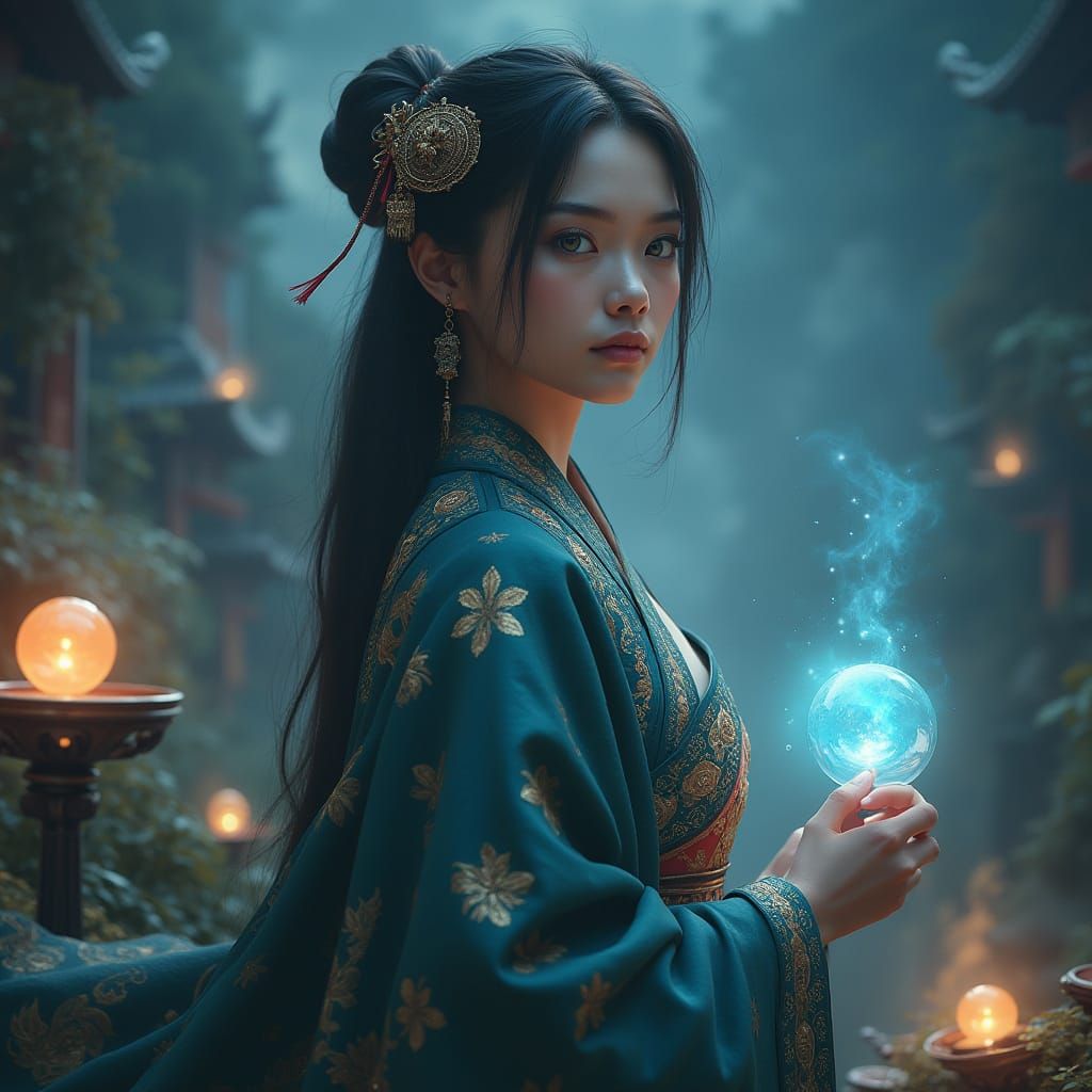 Ethereal Alethi Scholar in Stormlit Splendor