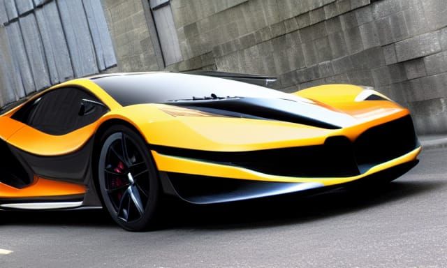 Sleek AI Generated Supercar Design