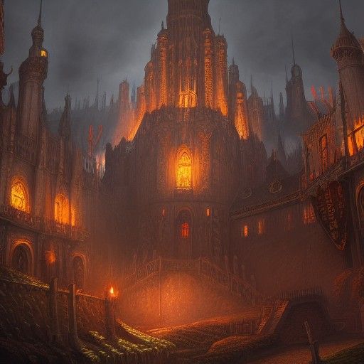 Medieval King in Detailed Fantasy Concept Art