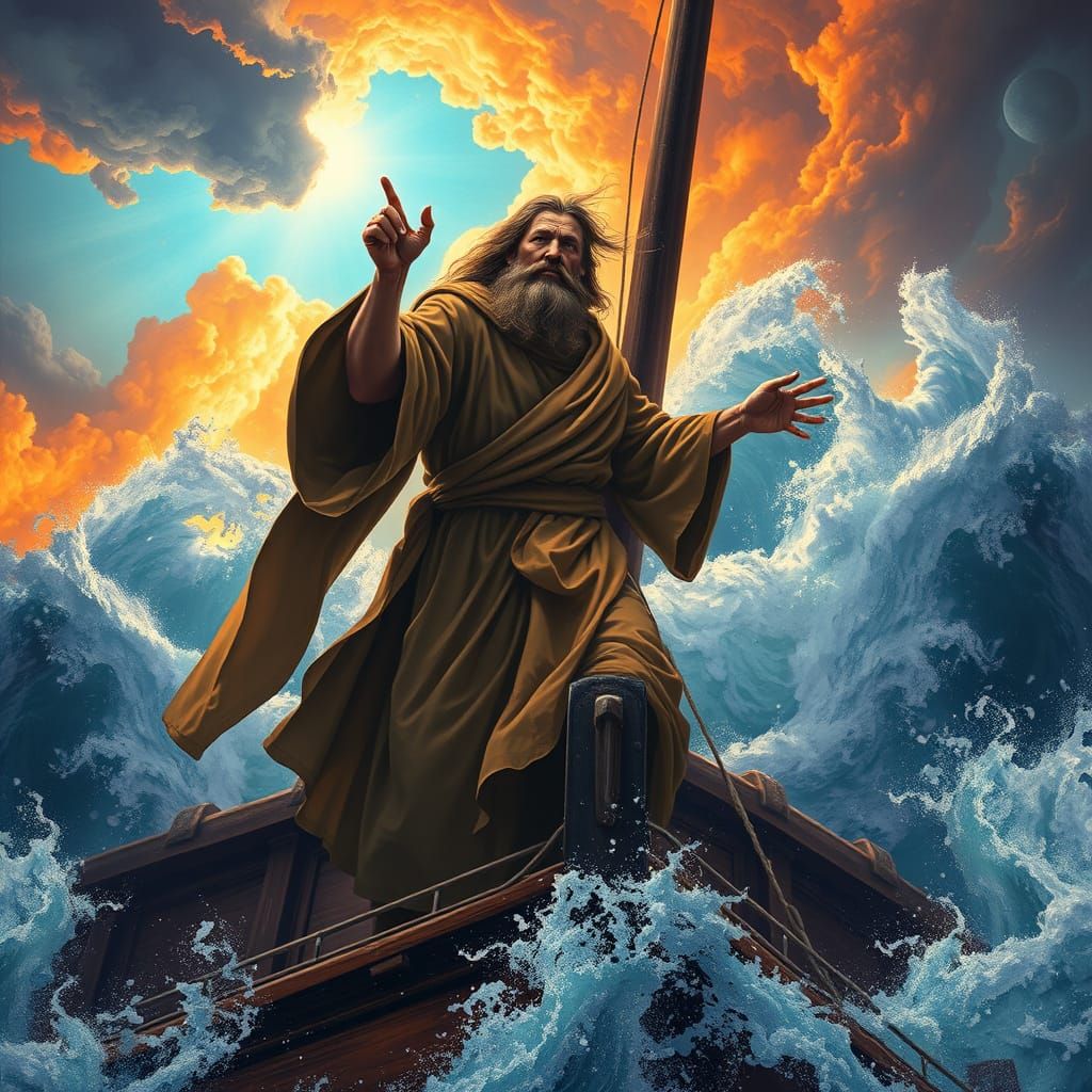 Apostle Paul Brings Hope Amidst Turbulent Stormy Seas in a V...