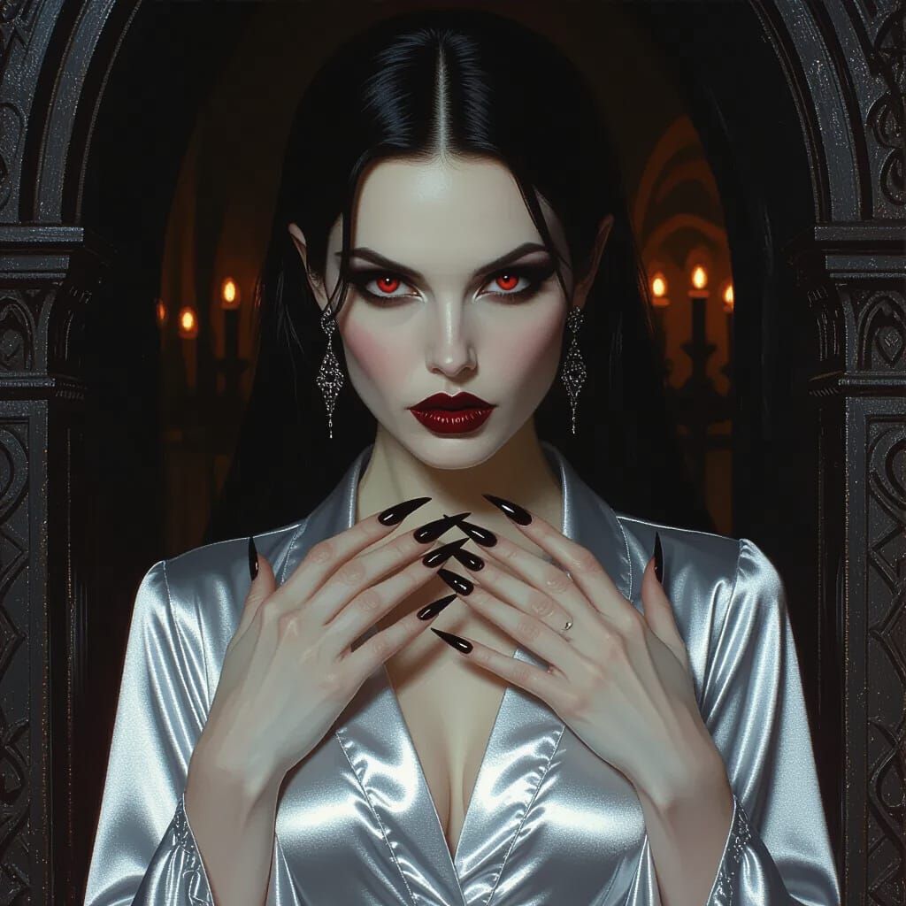Vampire Countess in Gothic Castle