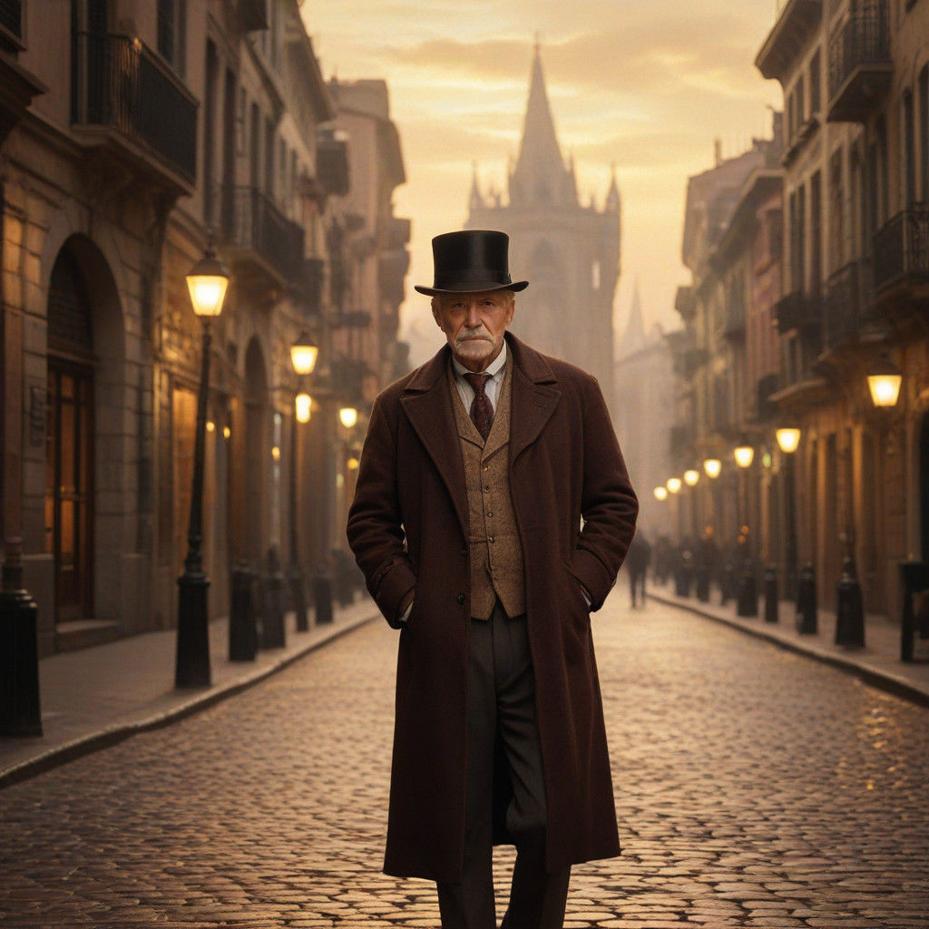 Ethereal Barcelona Nightscape in Cinematic Fantasy Style