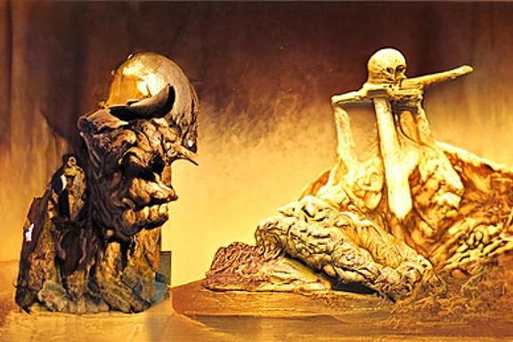Dark Fantasy Bronze Sculpture in Horror Style