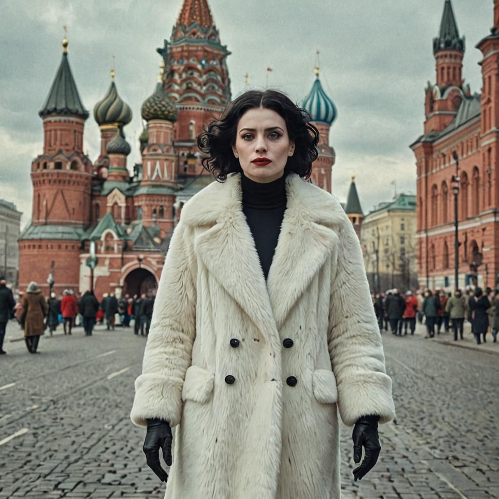 Cruella de Vil in Moscow.