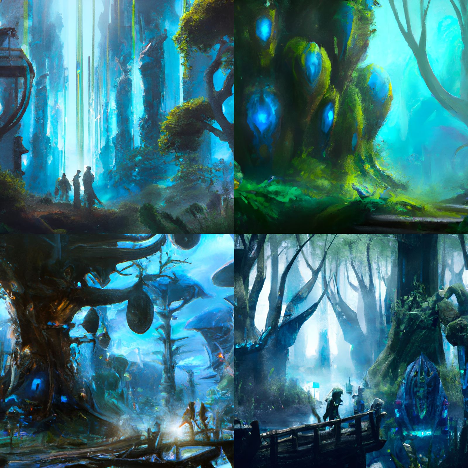 Ultra-Detailed Sci-Fi Scene Like Avatar