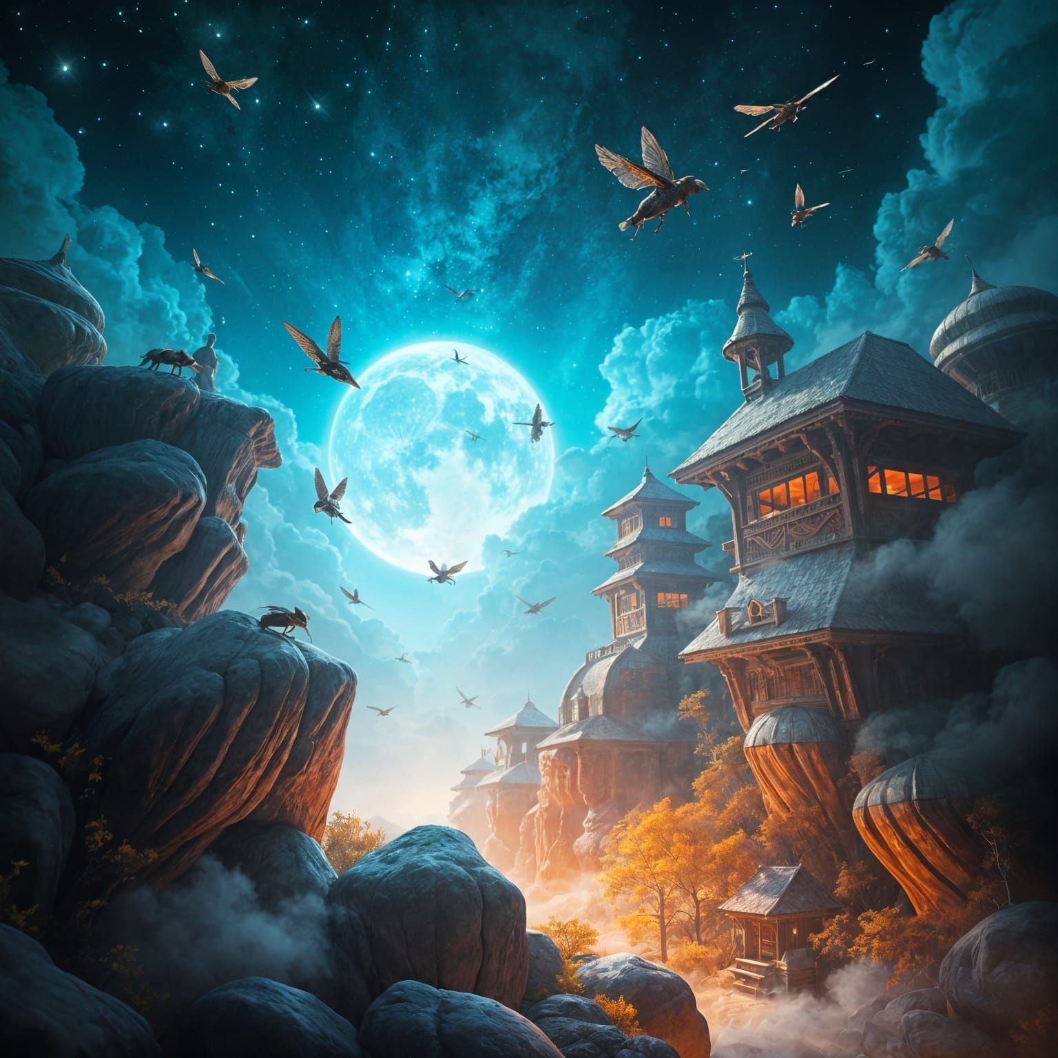 Surreal Dreamscapes in Vibrant Colors