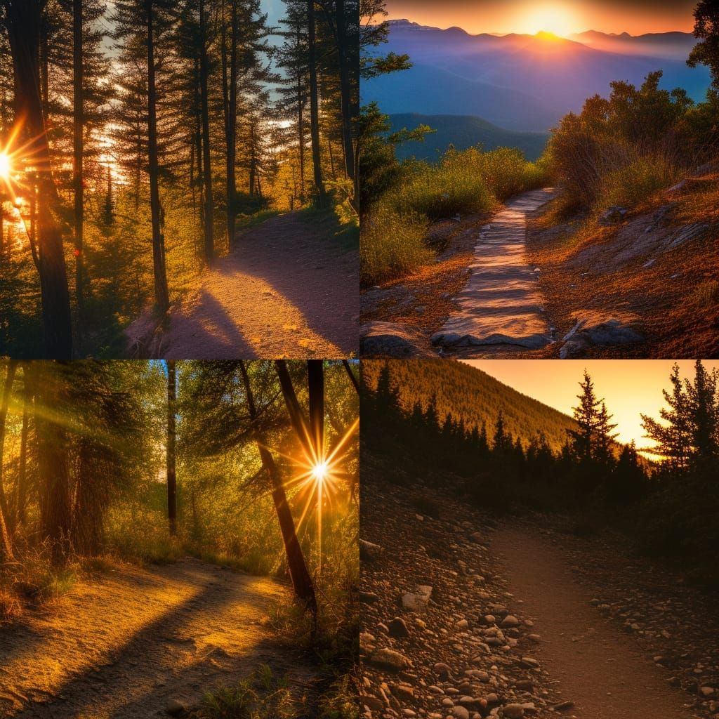 Setting sun