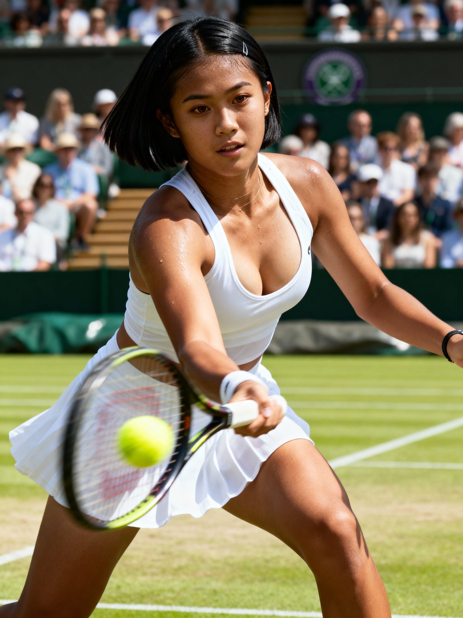 Indonesian Tennis Player at Wimbledon