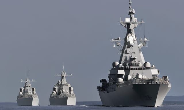 Heavy Guided Missile Cruiser at Sea