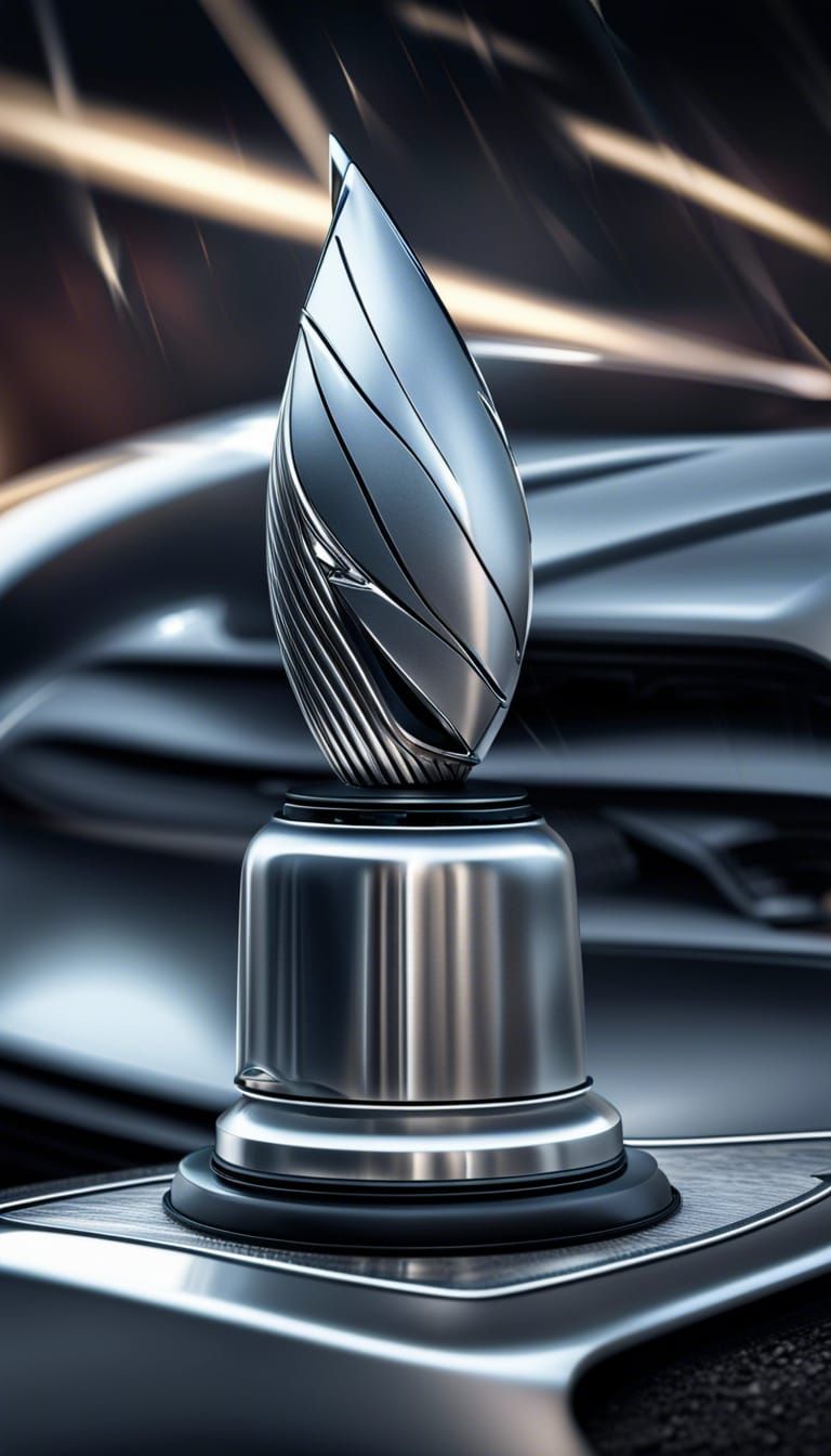 Electric Car of the Year Trophy in Silver