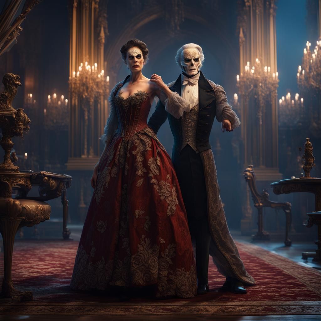 Muscular Phantom of the Opera with Christine