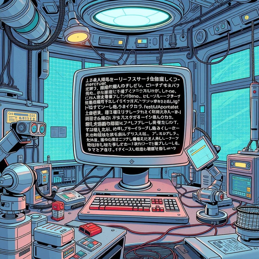 Futuristic Frenzy of AI Translation Mayhem