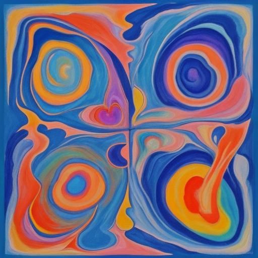 lyrical abstraction, when a friend leaves forever sky, clouds, soul, heart, infinity expressionism fauvism fluxus lyric...