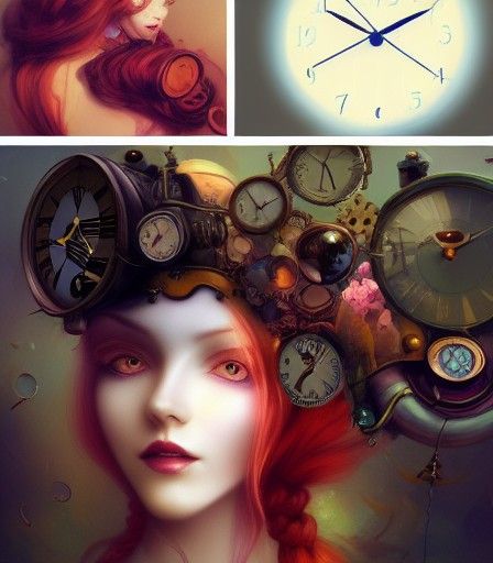Alice in Wonderland Steampunk Fantasy Art