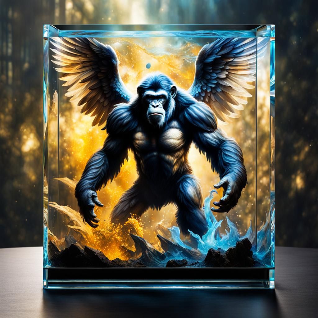 Angels, Apes, and Fantasy in Glass
