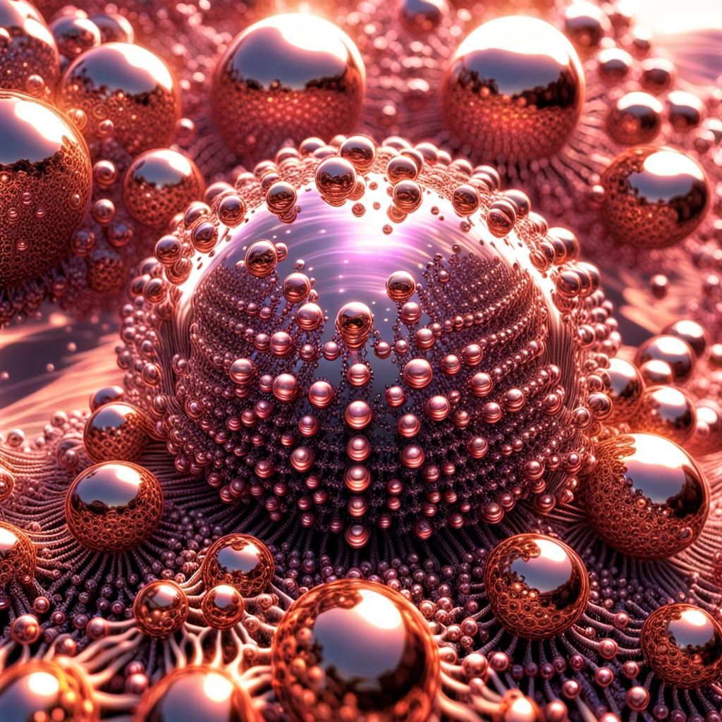 Luminous Spheres in Space as Digital Gouache