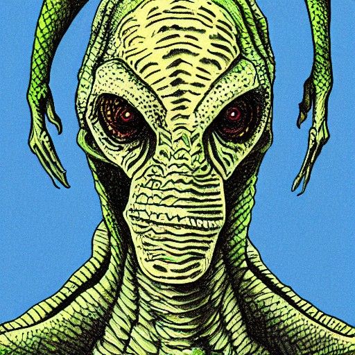 Reptilian Alien Portrait