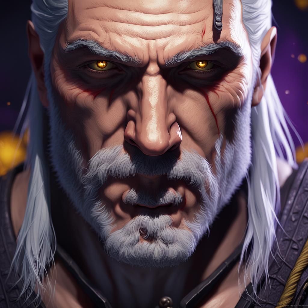 Geralt of Rivia Dark Fantasy Concept Art