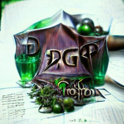 Green Potion in a Dark Fantasy RPG Scene
