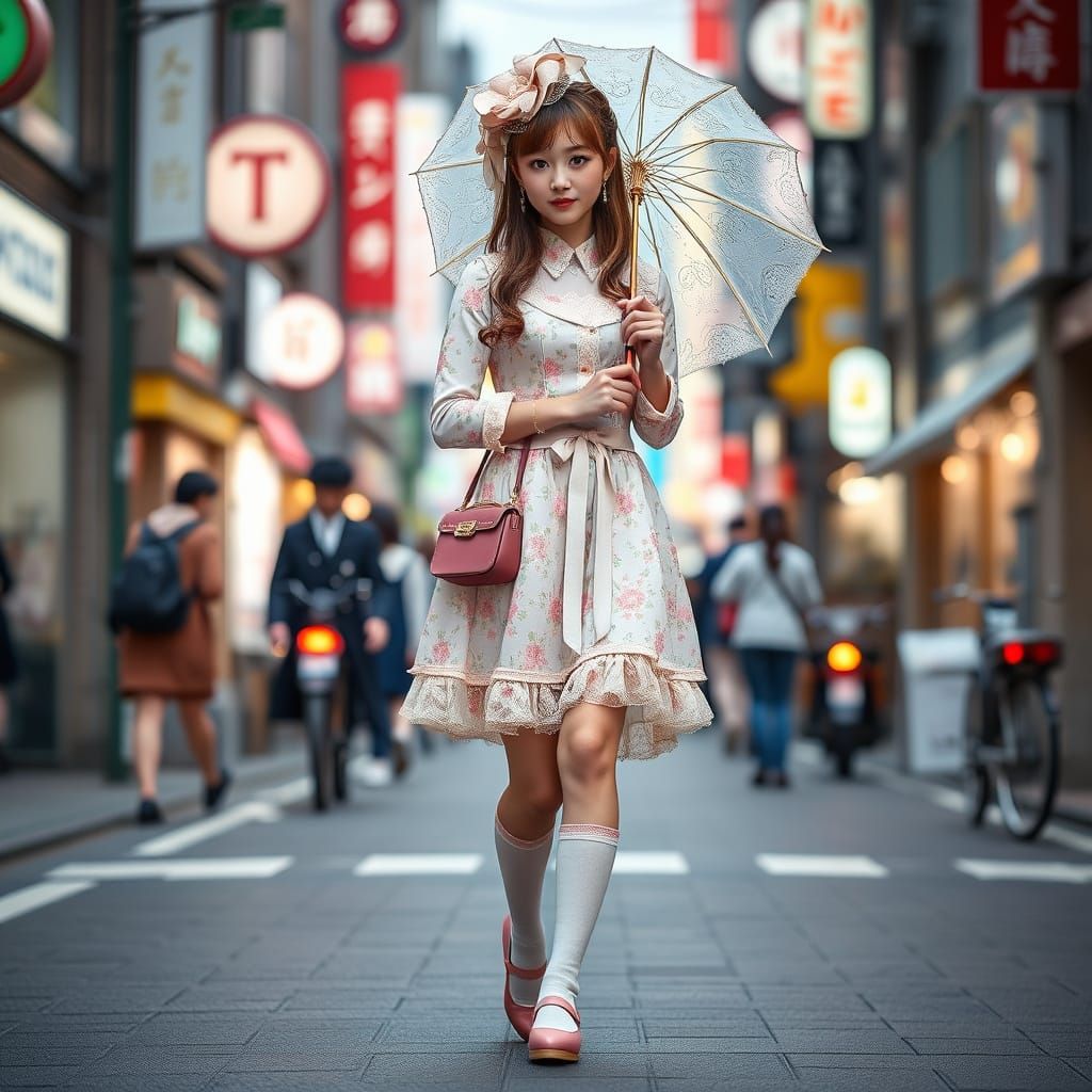Pastel Beauty in Harajuku Style