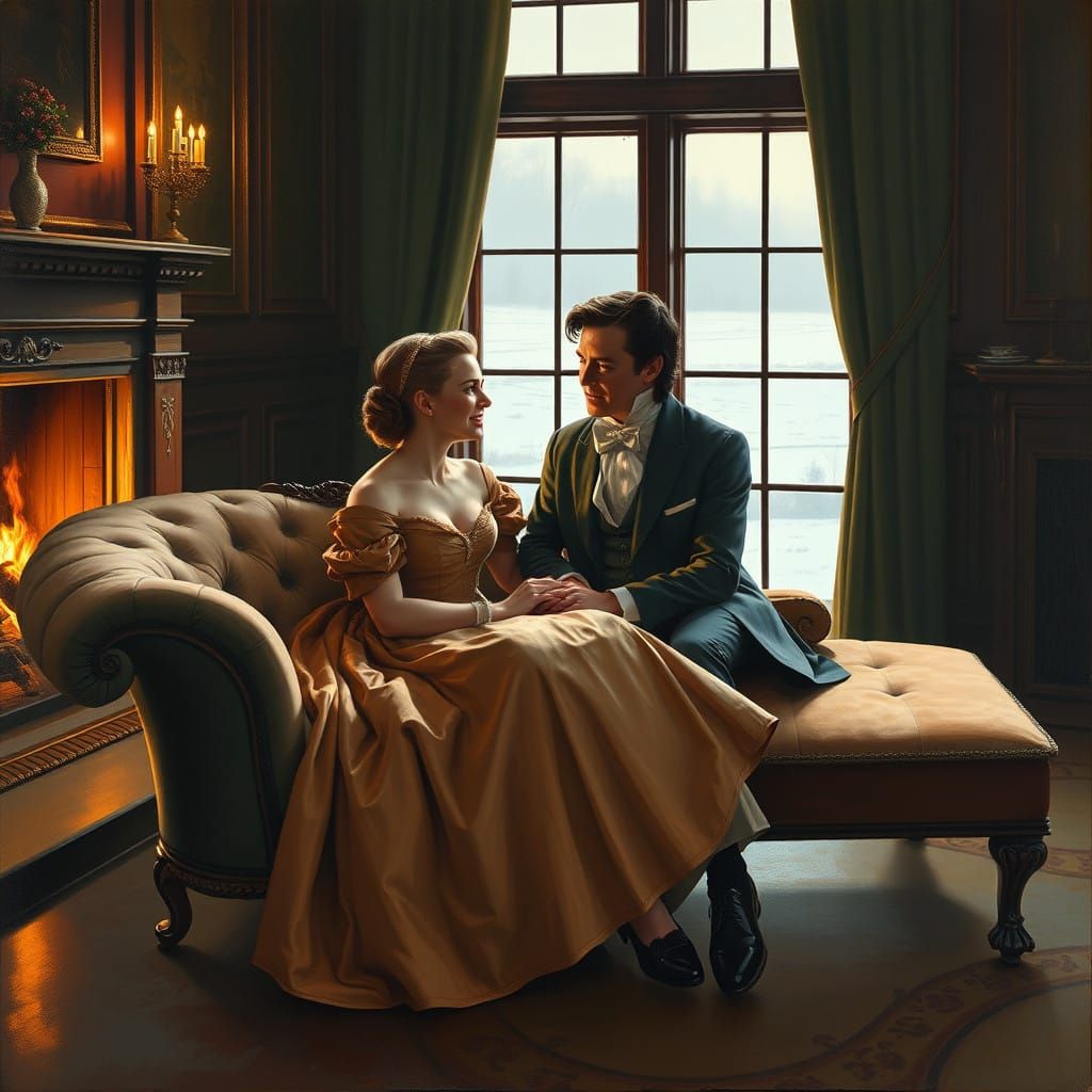 Regency Era Romance Blooms in a Warm Winter Scene