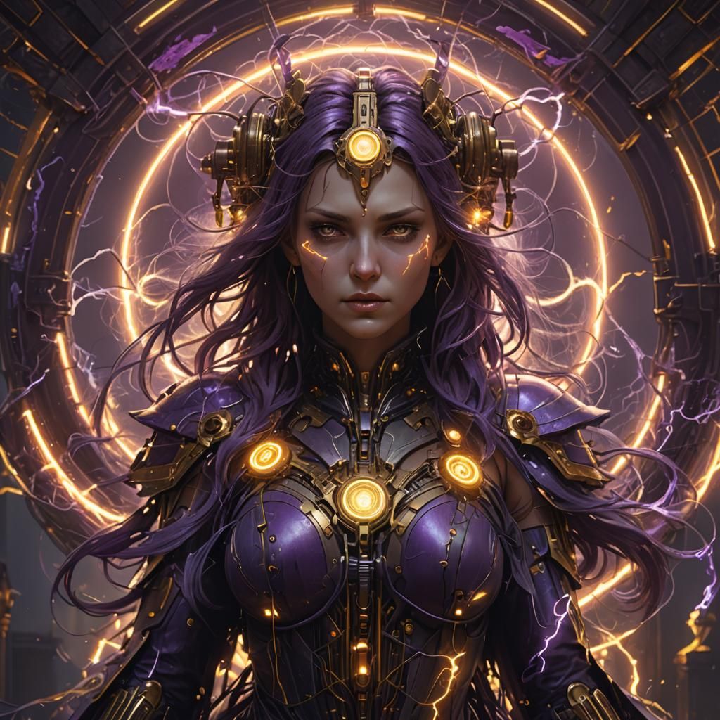 Electricity as Dark Fantasy Concept Art