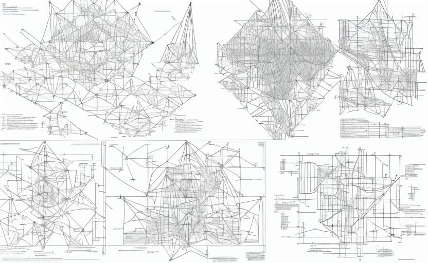 Abstract Graphic Score with Geometric Music Notation