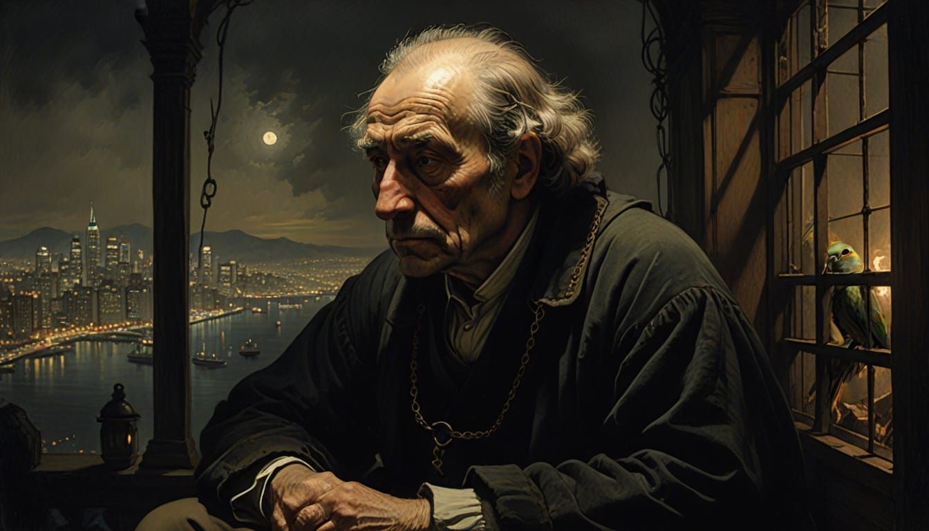 The Alcatraz Birdman in Contemplation