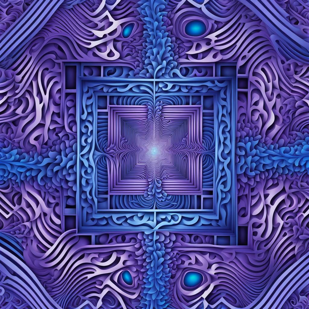 Abstract Fractal Vector: Infinite Square Recursion