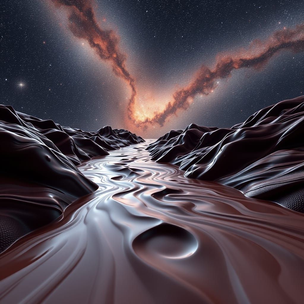 Dark Chocolate River Flows Through Milky Way Galaxy