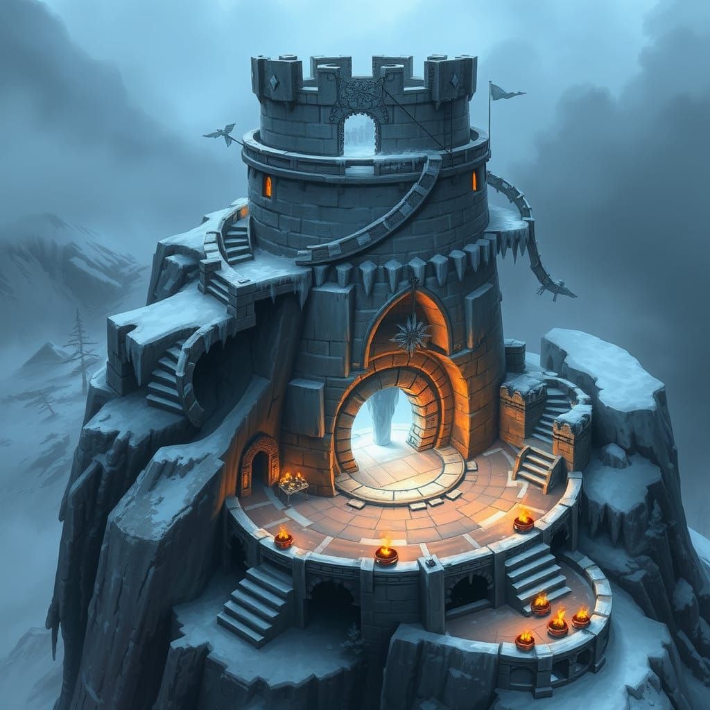 Frozen Fortress atop Snowpeak