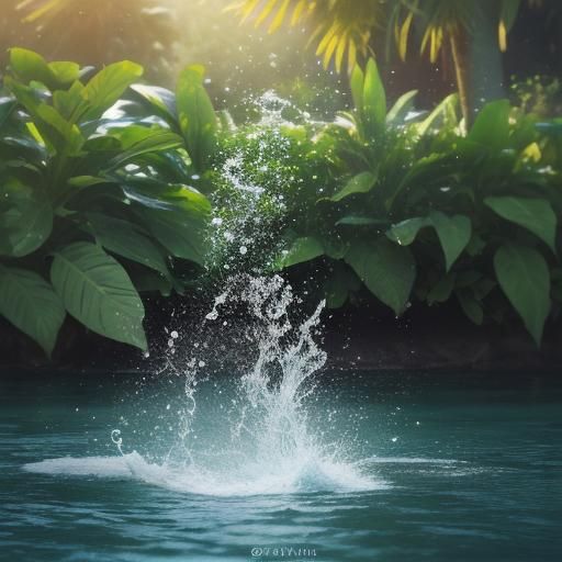A moment of contact with water