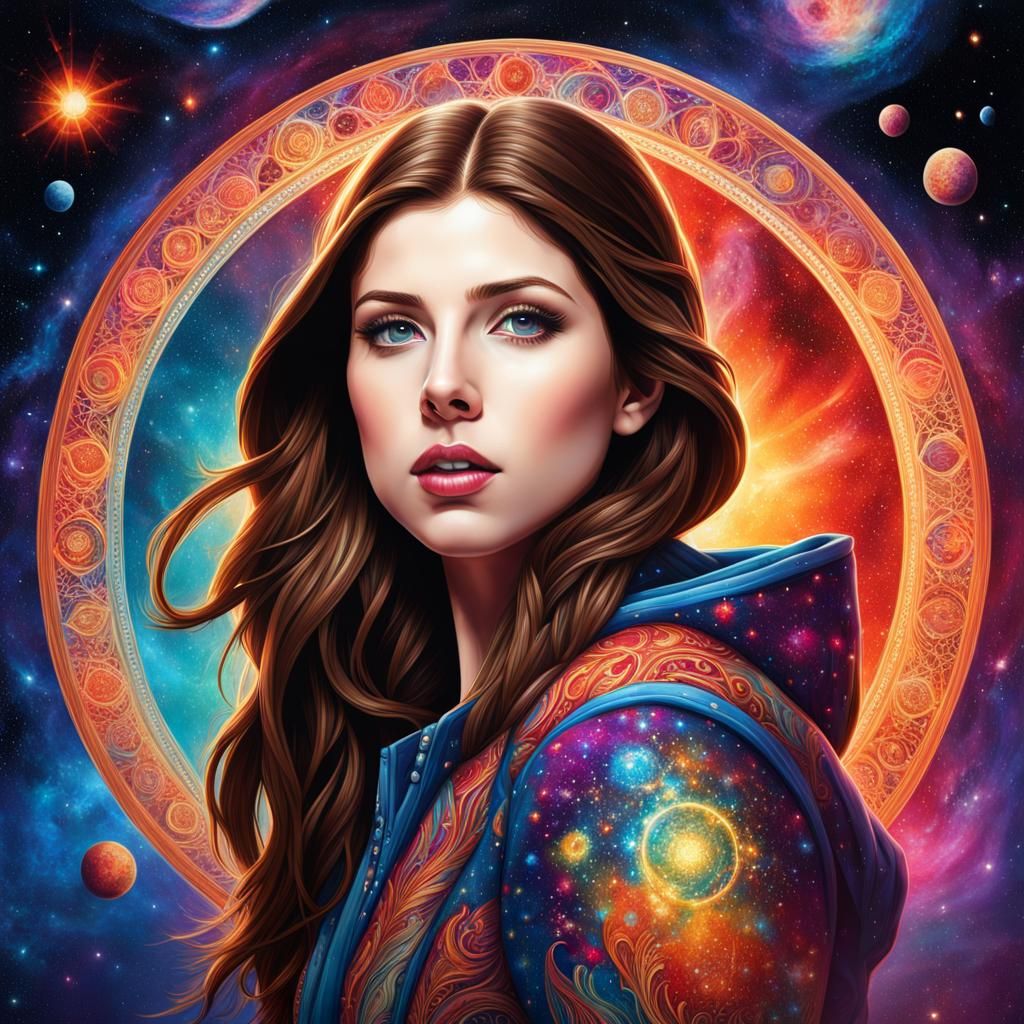 Anna Kendrick as a Cosmic Celestial Being