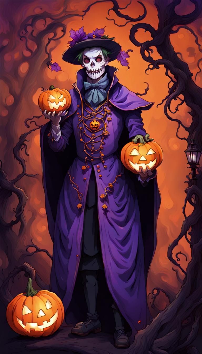 Anime Jack O'Lantern Noble with Scythe