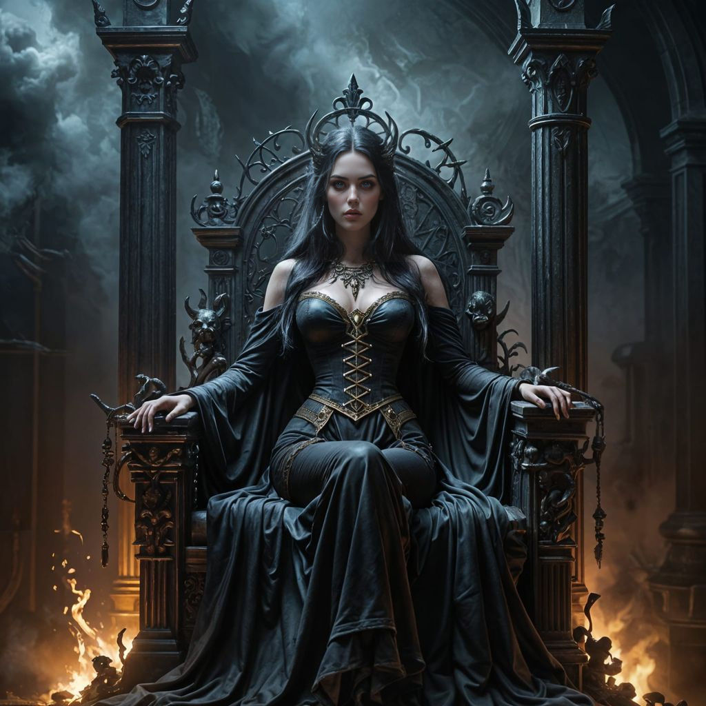 Queen of Darkness Reigns from Throne of Bones