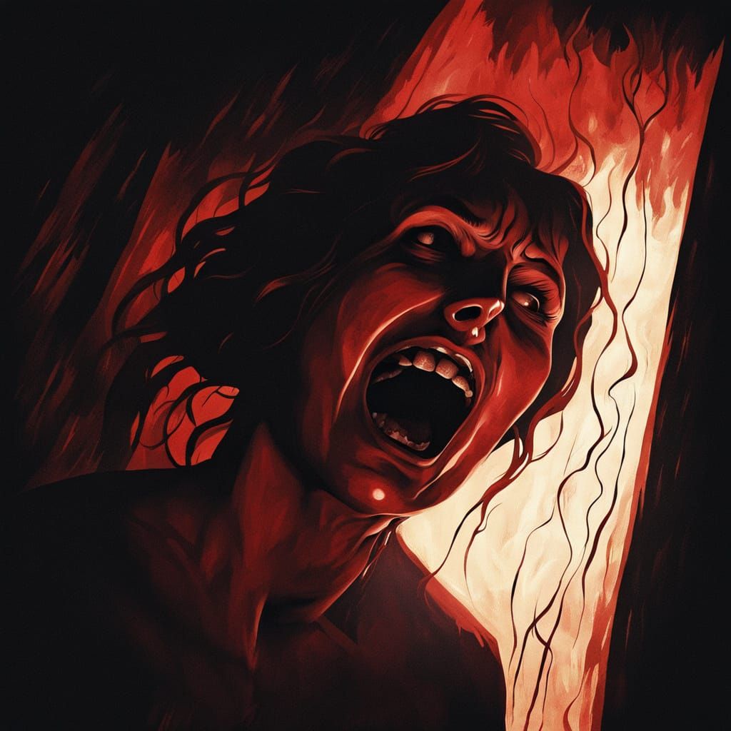 Expressionist Surrealism: Fear in a Dark Room