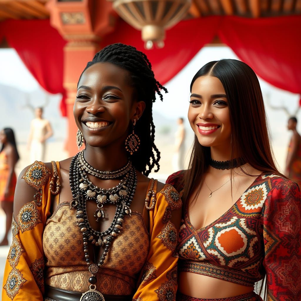 Futuristic Moroccan Fashion Show in Vibrant Riad