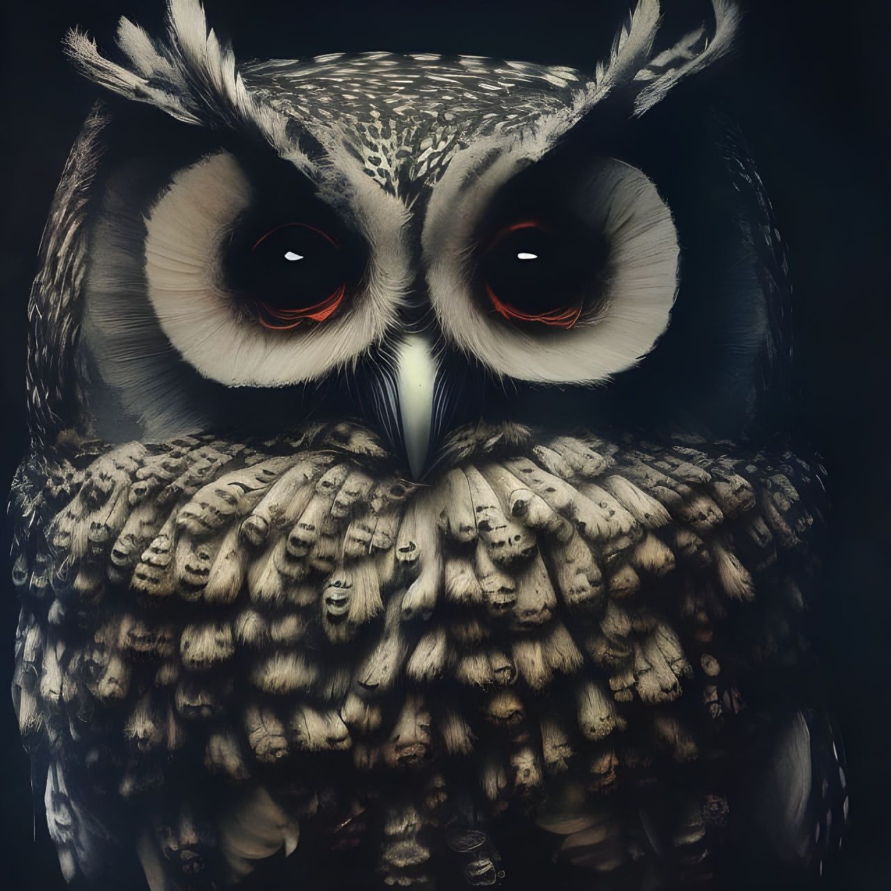 Ancient Owl God in Photorealistic Style