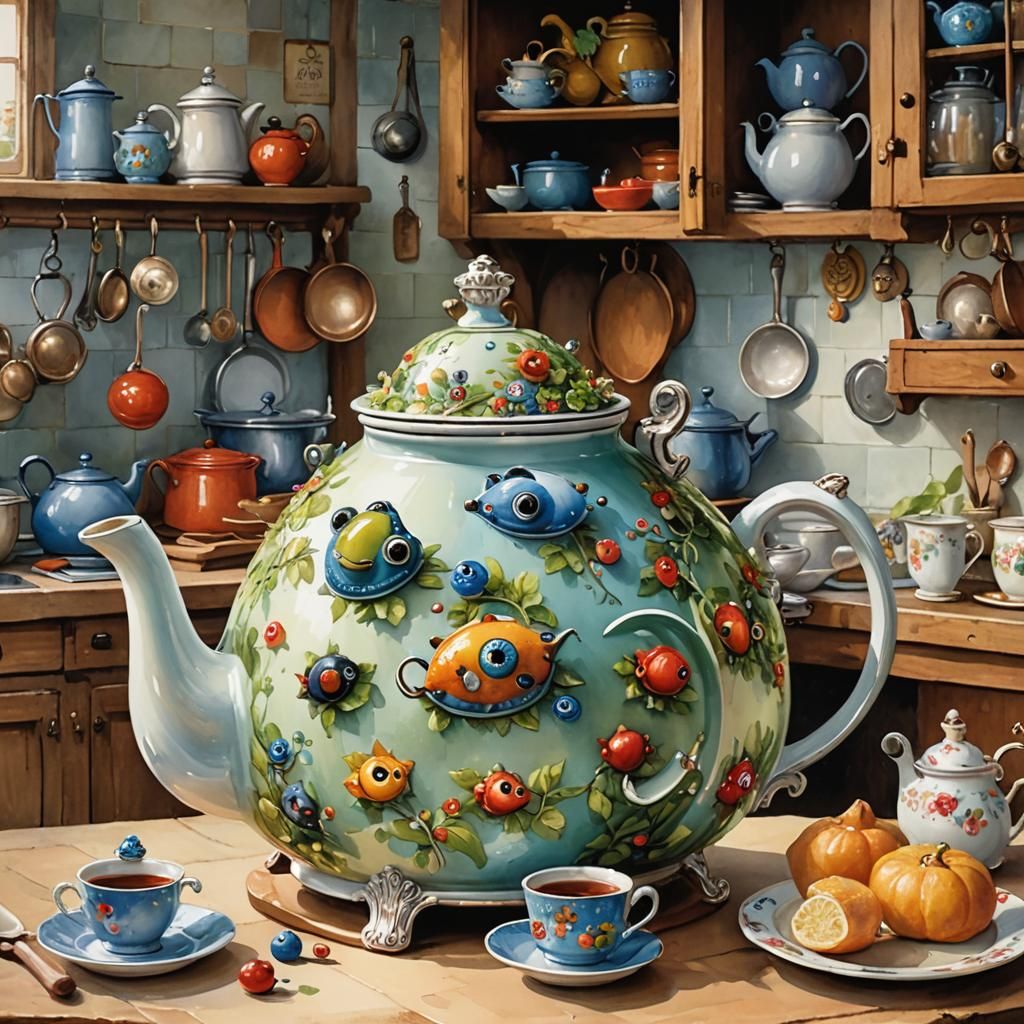 Funny teapot