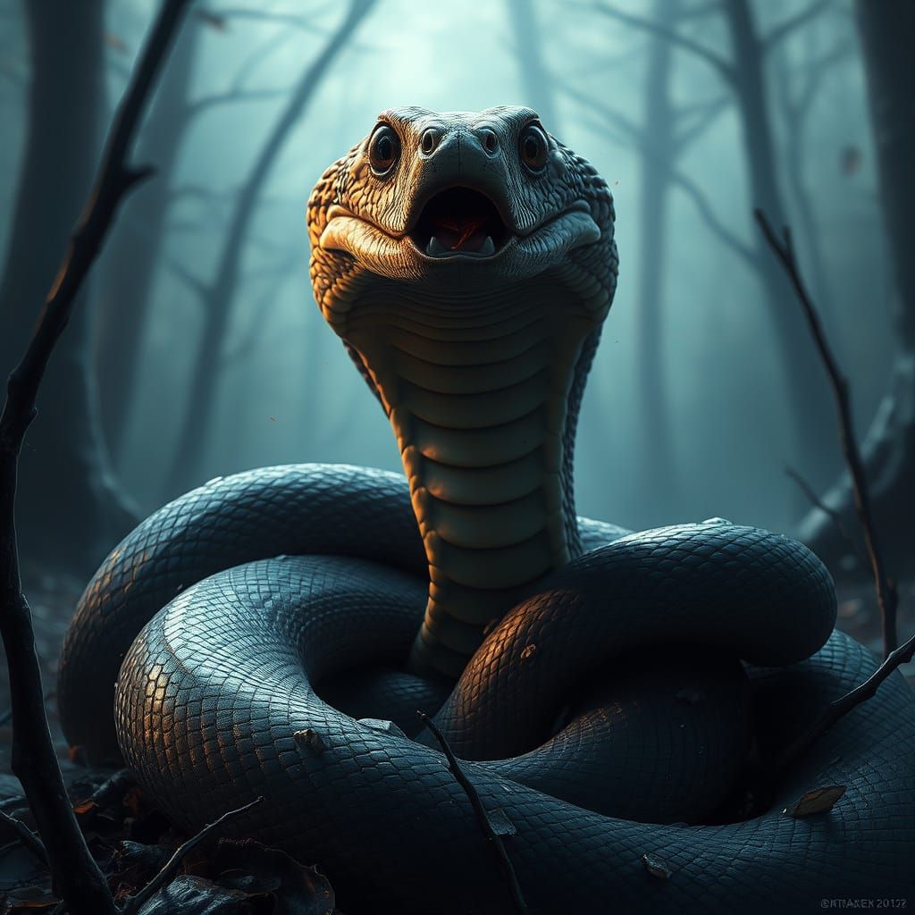 Snake Wedding Celebration: Hyperdetailed Fantasy Portrait