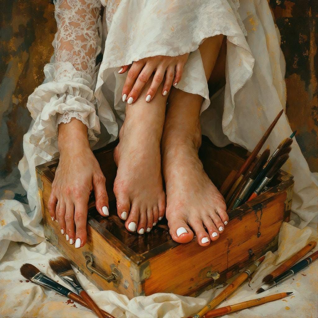 Bare Feet in Box: Golden Age Portraiture