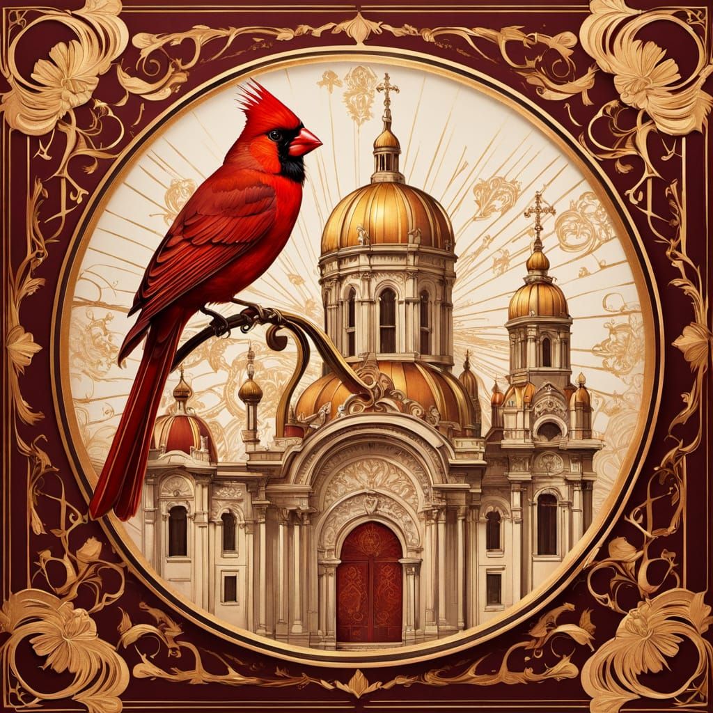 Scarlet Plumes: Cardinals and Bishops
Color Palette:

Cardinal Red: #E74C3C

Burgundy: #9B2D2D

Gold Leaf: #C69C6D

Deep...