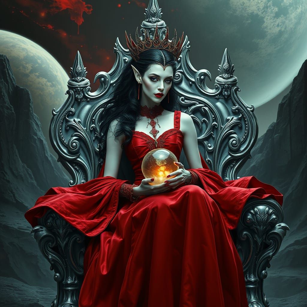 Galactic Queen in Baroque Splendor