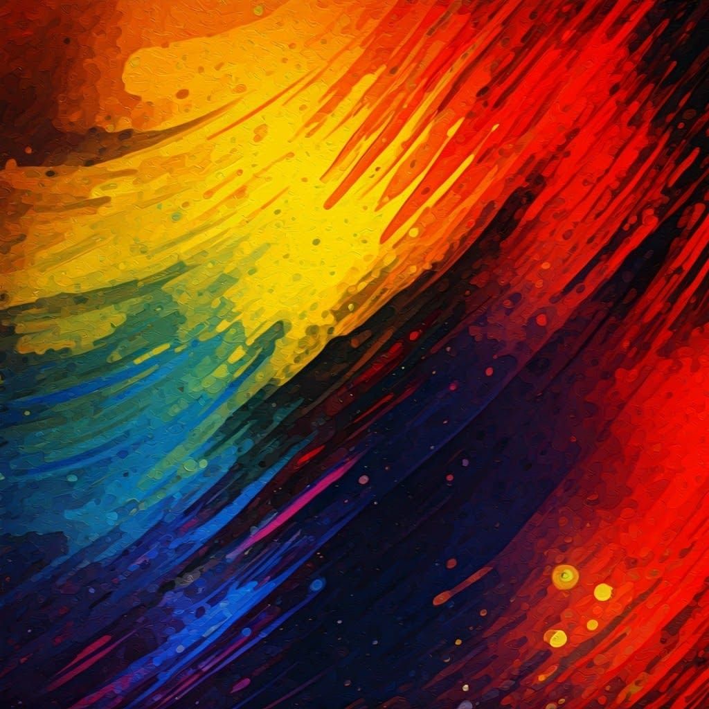 Abstract Background with Clashing Colors