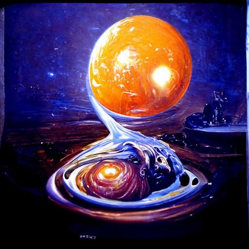 Ethereal Starseed in Oil Painting Style