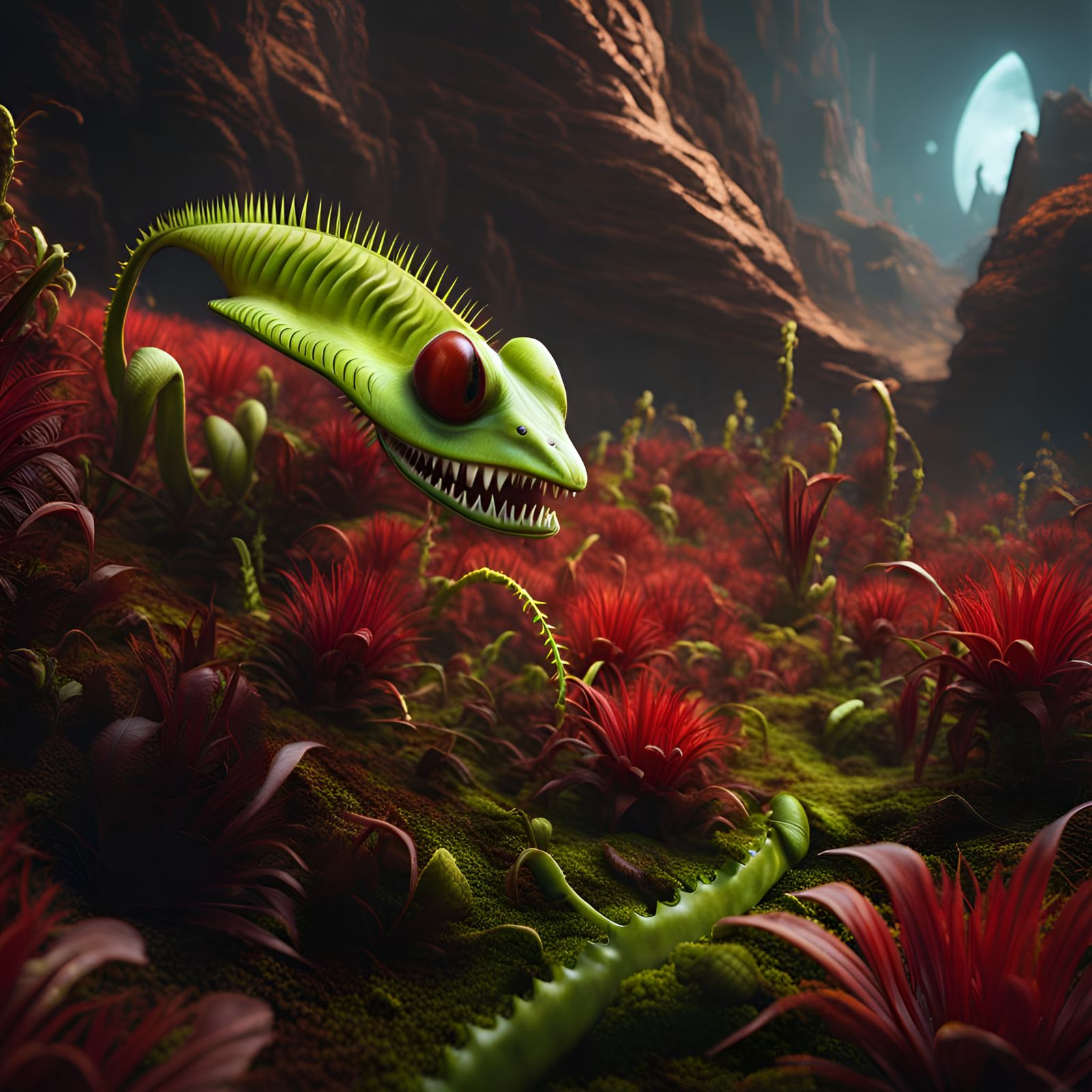 Martian Invader: Venus Flytrap Concept Art