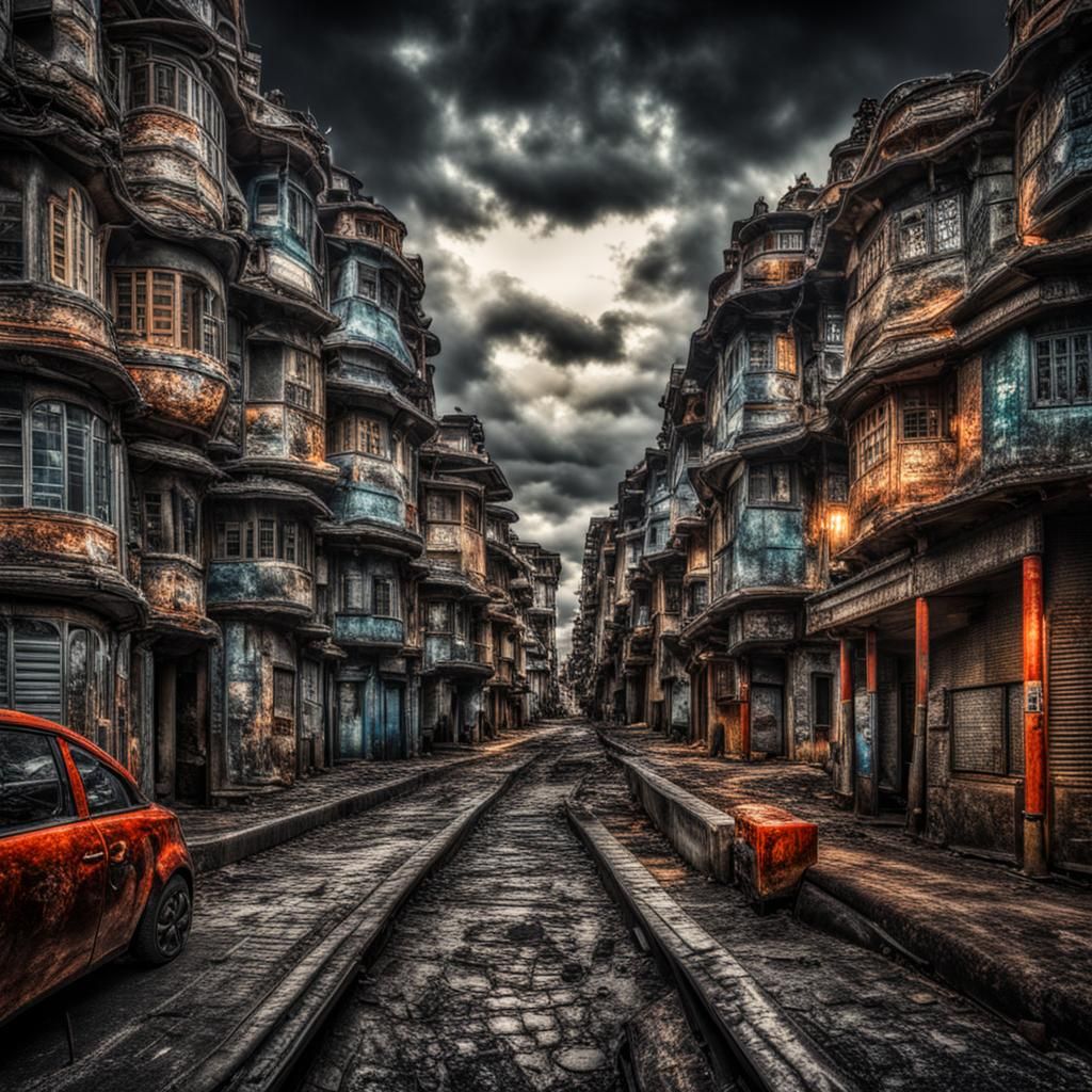 Hyperrealistic Moody Composition with Intricate Details